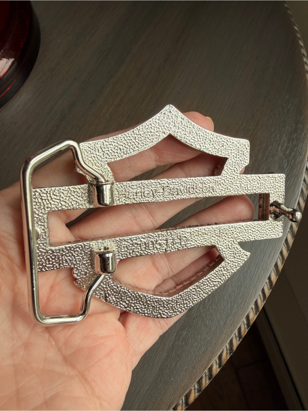 Harley-Davidson Belt Buckle Bar & Shield Women’s 2005 w/ Rhinestones, NEW pls rd - Picture 3 of 12